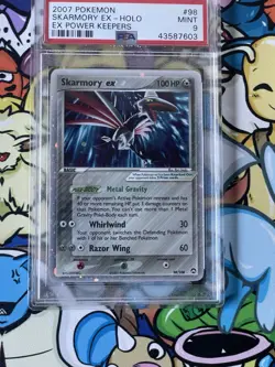 2007 POKEMON EX POWER KEEPERS #98 SKARMORY EX-HOLO PSA 9 MINT - Image 1