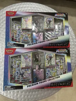 Pokemon Prismatic Evolutions Premium Figure Collection Sealed | LOT OF 2 - Image 1