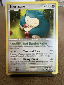 Pokemon Snorlax 81/111 Rising Rivals Regular Common Basic 100 HP English - Image 1
