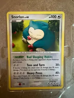 Pokemon Snorlax 81/111 Rising Rivals Regular Common Basic 100 HP English - Image 3