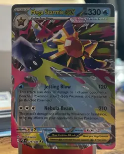 Pokemon TCG Perfect Order Mega Starmie ex Double Rare 021/088 - NM - Image 1