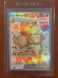 The Pokemon Company Arcanine ex SV01 224/198 Ultra Rare Full Art Holo English - Image 1