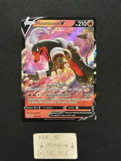 Pokemon Darkness Ablaze - Houndoom V - 021/189 - Full Art - M/NM - Image 1