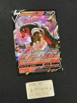 Pokemon Darkness Ablaze - Houndoom V - 021/189 - Full Art - M/NM - Image 3
