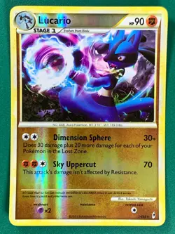 Lucario 14/95 Reverse Holo Rare Pokemon TCG Call of Legends 2011 [3] - Image 1