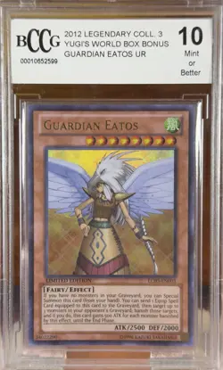 Yugioh Guardian Eatos LC03-EN003 Ultra Rare Limited Edition NM Beckett 10 - Image 1
