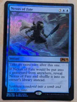 Nexus of Fate - FOIL Buy-A-Box Promo (M19) Magic MTG TCG Trading Card Game ✨ - Image 1