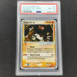 Regirock ex - 99/106 - Holo Rare - EX Emerald - Pokemon Card - PSA 8 - Image 1