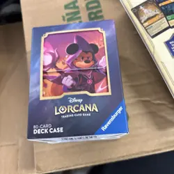 Disney Lorcana Into The Inklands Deck, Mickey Deck Box, Aladdin Card Sleeves Lot - Image 4