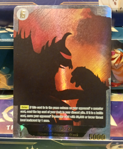Gigan (2022) EBP01-072+ SP Textured Gold Foil Godzilla Card Game 1st Edition - Image 1