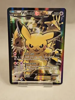 Pokemon - Pikachu EX XY124 Black Star Promo - Excellent - Image 1