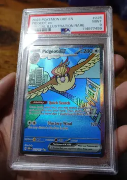 Pidgeot ex 225/197 PSA 9 Special Illustration Rare Obsidian Pokemon Card Graded - Image 3