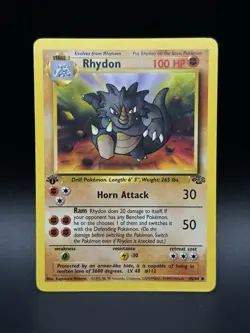 Rhydon 45/64 1st Edition Pokemon Jungle LP/NM - 0229 - Image 1