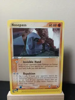 Pokemon TCG Nosepass EX Ruby & Sapphire 18/109 Regular Rare LP - Image 1