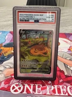 Pokemon TCG Charizard v SWSH260 Promo PSA 10 Gem Mint - Image 1