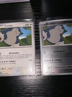 Snorlax 063/088 Reverse Holo & Normal Pokemon Lot Perfect Order - 2 Cards - Image 1