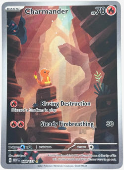 Pokemon Charmander 151 168/165 Illustration Rare TCG - Image 1