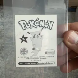1998 Pokemon Pikachu #S6 Merlin Sticker Series 1 Topps Holo📈🔥 - Image 2