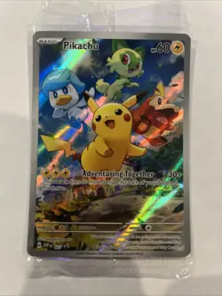 Pokemon TCG Pikachu SVP 027 Sealed Pokemon Black Star Promo - Image 1