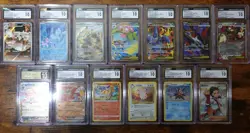 CGC Slab Lot of 13 CGC 10 Illustration Rare Ultra Rare Pokemon Cards Graded - Image 1