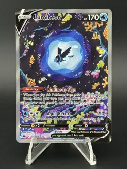 Lumineon V GG39/GG70 Holo V Rare Crown Zenith Galarian Gallery Pokemon Near Mint - Image 1
