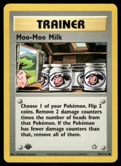 Pokemon Cards Moo-Moo Milk 101/111 1ST EDITION Neo Genesis WOTC Common NM - Image 1