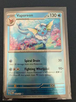 Vaporeon (Poke Ball Pattern) Rare SV: Prismatic Evolutions 022/131 NM Pokemon - Image 1