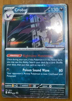 Pokemon TCG - Crobat - Chaos Rising Pre Release Stamped Promo Sealed Deck #ML - Image 1
