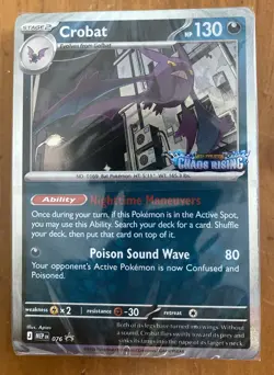 Pokemon TCG - Crobat - Chaos Rising Pre Release Stamped Promo Sealed Deck #ML - Image 2