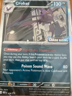 Pokemon TCG - Crobat - Chaos Rising Pre Release Stamped Promo Sealed Deck #ML - Image 5