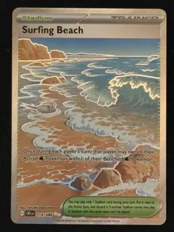 Surfing Beach 114/086 - Full Art Ultra Rare - Chaos Rising - Pokemon TCG - Image 1
