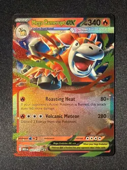 Mega Camerupt ex 022/132 Pokemon Mega Evolution ⭐⭐ Crisp NM/M 💥Ships Free💥 - Image 1