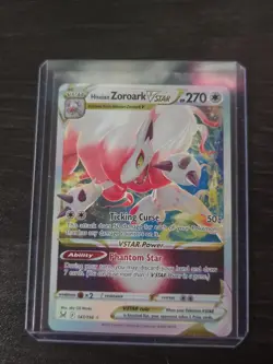 Hisuian ZOROARK VSTAR 147/196 Ultra Rare Lost Origin Pokemon Card NM - Image 1