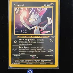 Sneasel 25/111 Neo Genesis Regular Pokemon Card - Image 1