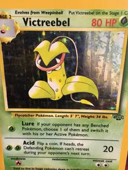 Pokemon Jungle Victreebel Holo Rare 14/64 WOTC 1999 LP Vintage Pokemon Card - Image 2