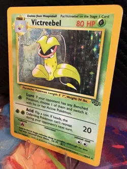 Pokemon Jungle Victreebel Holo Rare 14/64 WOTC 1999 LP Vintage Pokemon Card - Image 3