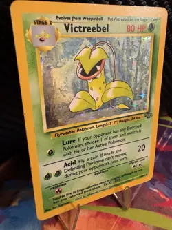 Pokemon Jungle Victreebel Holo Rare 14/64 WOTC 1999 LP Vintage Pokemon Card - Image 4