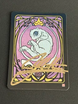 Shiny Mew Promo Pokai Gaku Creator SIGNED - Art Yeuh Pokemon Custom Fan Art Card - Image 1