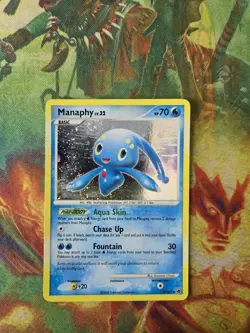 2008 Pokemon Diamond & Pearl Majestic Dawn Manaphy Holo #8/100 LP/EX Condition - Image 1