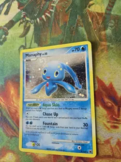 2008 Pokemon Diamond & Pearl Majestic Dawn Manaphy Holo #8/100 LP/EX Condition - Image 3