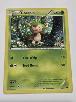 Pokemon TCG - Chespin 002/012 MP Holo Promo McDonald's Promos 2014 - Image 1