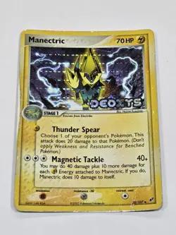 Pokemon TCG Manectric Reverse-Foil 38/107, EX Deoxys (HP) - Image 1