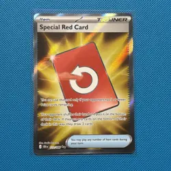 Special Red Card 113/086 Full Art Pokemon Chaos Rising NM - Image 1