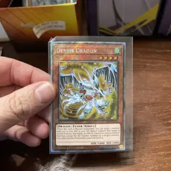 Yu-Gi-Oh! TCG Debris Dragon Platinum Secret Rare Card RA03-EN214 - Image 1