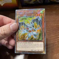 Yu-Gi-Oh! TCG Debris Dragon Platinum Secret Rare Card RA03-EN214 - Image 2