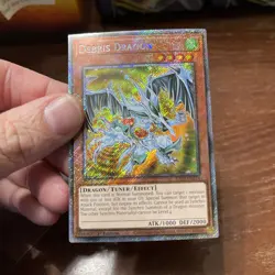 Yu-Gi-Oh! TCG Debris Dragon Platinum Secret Rare Card RA03-EN214 - Image 5