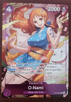 Bandai One Piece TCG O-Nami ST18-002 English Eb03 Dash Pack Foil - Image 1