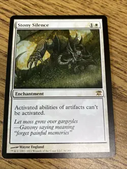Stony Silence Innistrad Normal MTG TCG CARD LP NM - Image 1