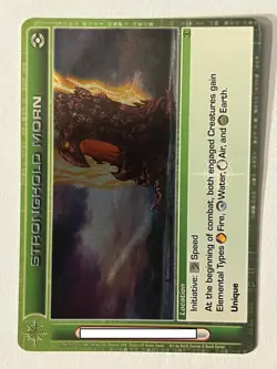 Chaotic 229/232 Stronghold Morn Super Rare Ripple Holo Foil Location Card - Image 1