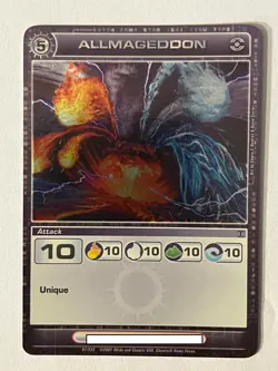 Chaotic 87/232 Allmageddon Super Rare Ripple Holo Foil Attack Card - Image 1